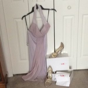 Versace bundle. Goddess gown and shoes